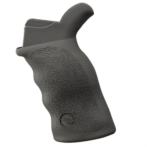 ERGO Tactical Deluxe Grip erbjuder en större, tyngre design med utmärkt SureGrip®-ytbehandling, perfekt för skyttar med större händer och ger ett överlägset grepp.