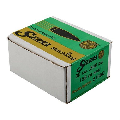 MATCHKING 30 CAL 155GR HPBT PALMA® erbjuder en strömlinjeformad design för långdistansskytte med exceptionell noggrannhet och en spetsig meplat.