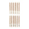Pack med 12 stycken Bronze Rifle Brushes, speciellt utformade för 270 kaliber, 8-32M, för effektiv rengöring av ditt gevärs lopp.