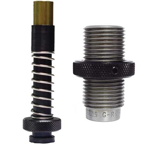 CARBIDE GRX PUSH THRU BASE SIZING DIE för 40 S&W eliminerar bulor vid hylsbasis, vilket gör att ditt brons kan återanvändas effektivt.