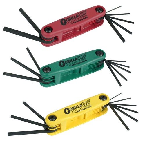 Bondhus Gorilla Grip® Wrench Set erbjuder ergonomiska handtag, kompakt design och ett komplett utbud av metric, SAE och Torx nycklar för effektivt underhåll.