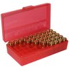 MTM Case-Gard P-100 är den perfekta ammunitionstransportören för pistolskyttar. Den är stapelbar, har ett lättgrepp och en slitstark yta. 25 års garanti!