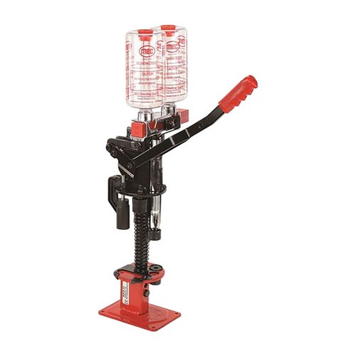 Upptäck MEC 600 JR Mark V hagelladdningspress! 🎯 Snabb och effektiv, perfekt för laddning av 410 gauge. Uppgradera enkelt för bättre prestanda!