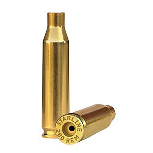 .260 Remington brass från Starline erbjuder högkvalitativt material för dina handladdningar, med konsekvent prestanda och möjlighet till flera omladdningar.