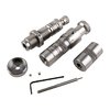 L.E. Wilson bushing full length die kit ger exakt storlek och spänning för dina patroner, inklusive en mätare för fallhöjd och en precisions seating die.