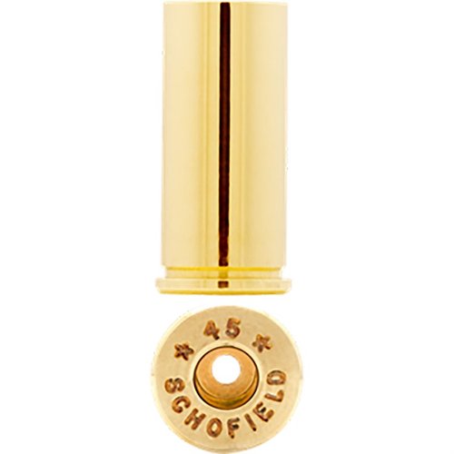 45 S&W Schofield från Starline erbjuder högkvalitativt mässing med bättre passform och mindre kapacitet för lägre laddningar, perfekt för din .45 Colt.