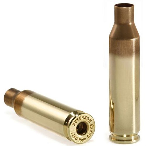 .260 Remington Brass från Peterson Cartridge erbjuder hög precision och konsekvens, med alternativ för både stor och liten tändhatt för förbättrad tändning.