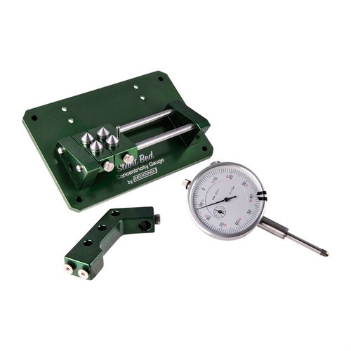 SLANT BED CONCENTRICITY GAUGE från REDDING erbjuder ergonomisk design för ökad precision, fast indikatorställning och lätt justering för olika patronlängder.