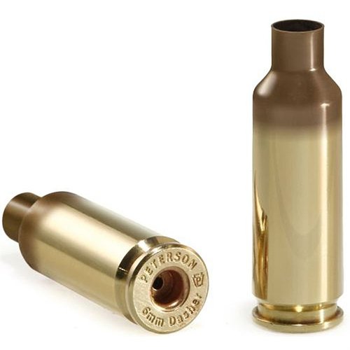 6mm Dasher Cartridge från Peterson Cartridge erbjuder hög precision och konsekvens, tillverkad med modern teknik och levereras i en hållbar plastlåda.