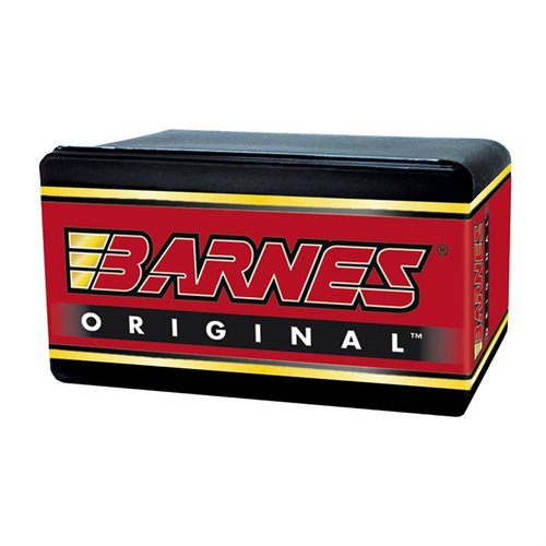 Barnes Originals 30 kaliber (0.308") kulor erbjuder pålitlig expansion och djup penetration, med upp till 200% diameterökning och 70-90% viktbevarande.
