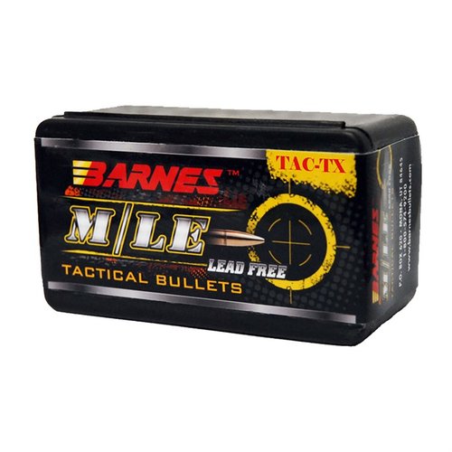 BARNES TAC-TX™ 30 kaliber kulor erbjuder överlägsen precision, kontrollerad dubbel-diameter expansion och bättre viktbevarande genom barriärer.