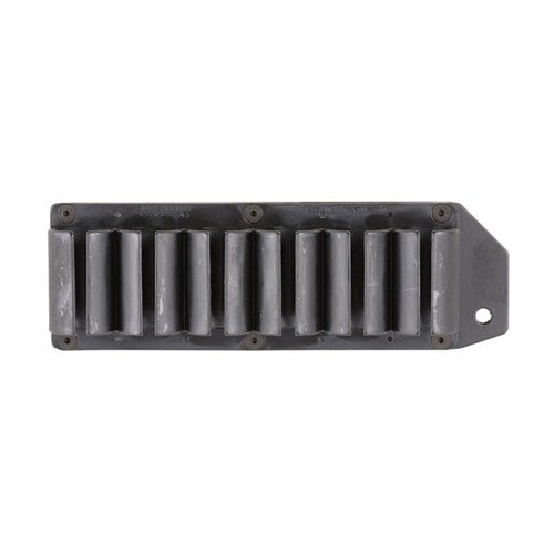 Med SIDE SADDLE SHELL HOLDER får du 6 extra patroner nära till hands för snabbare omladdning, perfekt balanserad och enkel att fästa på Remington 870.