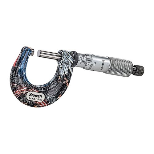 Starrett American Pride Micrometers erbjuder hög precision, hållbar konstruktion och tydliga skala markeringar för exakta mätningar av vapendelar.