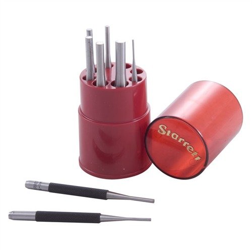 Starrett Pin Punch Set erbjuder högkvalitativa, precisionsbearbetade verktyg med ergonomiskt grepp och tydlig storleksmarkering för effektiv och exakt pinborttagning.