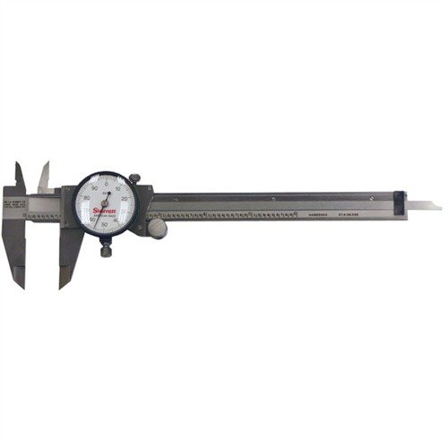 Starrett 120 Series Dial Caliper är en amerikansk tillverkad mätverktyg med 0-6" räckvidd, .001" graderingar och enkel användning för noggranna mätningar.
