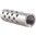 SHREWD MUZZLE BRAKE .865 22 CALIBER 5/8-24 SS SILVER