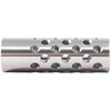 Denna #3 Muzzle Brake 22 kaliber minskar kännbar rekyl och dämpar mynthöjning med 42 portar för maximal kontroll, perfekt för vapentekniker.