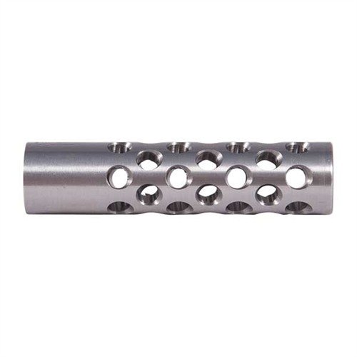 Denna #1 Muzzle Brake i 22 kaliber minskar kännbar rekyl och höjer precisionen med 42 portar för optimal kontroll. Kräver smidning för installation.
