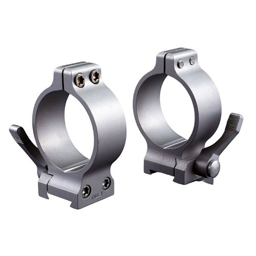 TALLEY QUICK DETACH SCOPE RINGS erbjuder snabb och enkel installation av kikarsikten med precisionsmaskinerade QD-hakar och valfria fasta ringar.