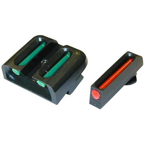 FIBER OPTIC BRITE-SITE SIGHT SETS erbjuder exceptionell ljusstyrka och hållbarhet för Glock, med lättinstallerade sikten för både ljusa och svaga förhållanden.