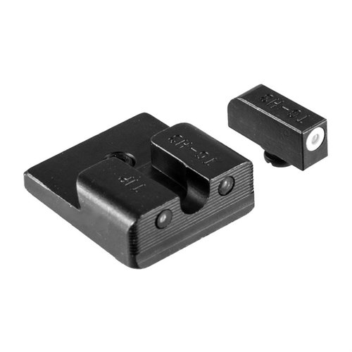 TAURUS TRITIUM NIGHT SIGHT SET ger överlägsen synlighet i alla ljusförhållanden, är batterifri och passar standardhölster. Tillverkad i USA med Swiss tritium.
