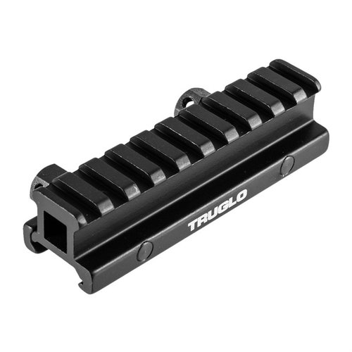 TruGlo ¾" Picatinny riser mount är lätt att installera, höjer monteringsytan ¾", perfekt för Flattop AR-15 och fungerar bra med både traditionella och rödpunktsoptik.