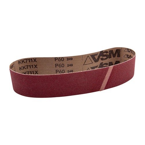 VSM Sanding Belts 60 grit, 2" x 25 1/2" är idealiska för Raytech Expanding Sanding Drums, med lång livslängd och enastående finish tack vare Compact Grain-teknologi.