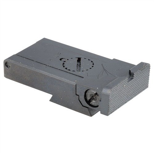 RUGER® MK II™ TL 2000 bakre sikte erbjuder CNC-frästa komponenter för exakt justering av vind och höjd, med en bländningsreducerande design för bättre sikte.