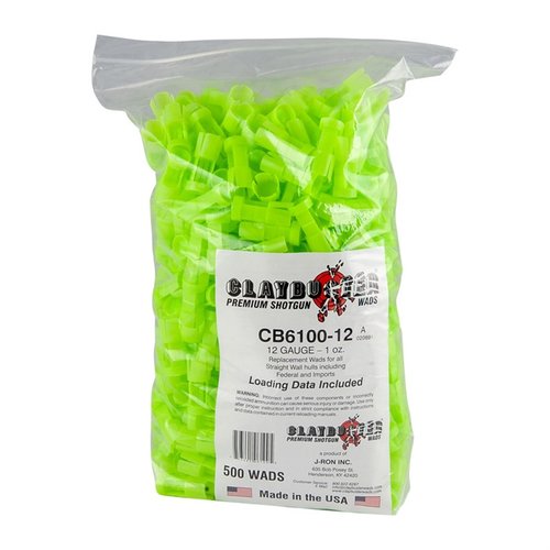 Upptäck STRAIGHT WALL HULLS 12 GAUGE WAD från CLAYBUSTER för perfekt prestanda i trap och skeet! 🎯 500/bag för alla dina behov.