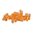 CLAYBUSTER 12 GAUGE 1 TO 1-5/8OZ WADS FOR WT12-WAA12 ORANGE 500/BAG