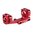 WARNE MFG. COMPANY 30MM ULTRA HIGH (1.435") 0 MOA MOUNT, RED