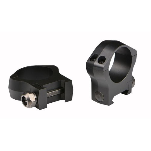 Warne Mountain Tech-ringar är lätta, hållbara och korrosionsbeständiga, med precision CNC-maskinbearbetade 7075/T6 aluminium för säker montering på Picatinny och Weaver.