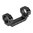 WARNE MFG. COMPANY 34MM ULTRA HIGH (1.39") 0 MOA MOUNT, BLACK