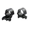 TOP MOUNT EXTENSION RINGS i mattsvart blå, 1" hög, ger justerbar ögonavstånd och finns i 1" och 30mm. Säljs i par för optimal anpassning.