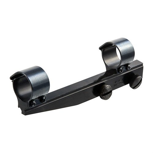WEAVER SIDE MOUNT 1" RINGS ger extra utrymme för bolt-hantering och enklare laddning och utdragning, med hållbara aluminiumsringar och svart anodiserad finish.