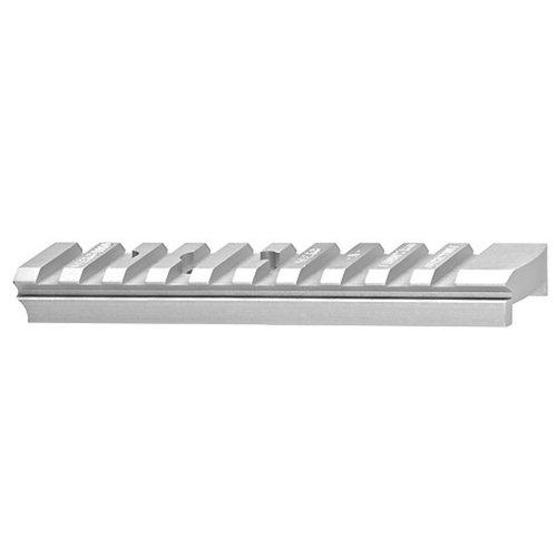 Lågprofil och lätt S&W K, L, & N Frame Scope Mount i silver passar nyare revolvrar utan behov av gunsmithing, tillverkad av anodiserad aluminium.