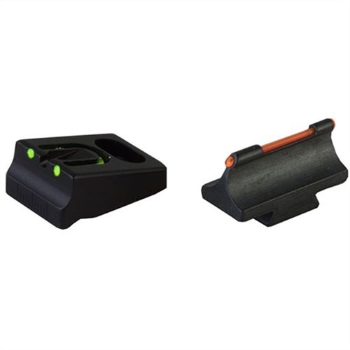 SHOTGUN FIRE SIGHT SETS ger en tydlig röd punkt och justerbar U-notch bak med gröna punkter för precis sikt, perfekt för Remington 870/1100/11-87.