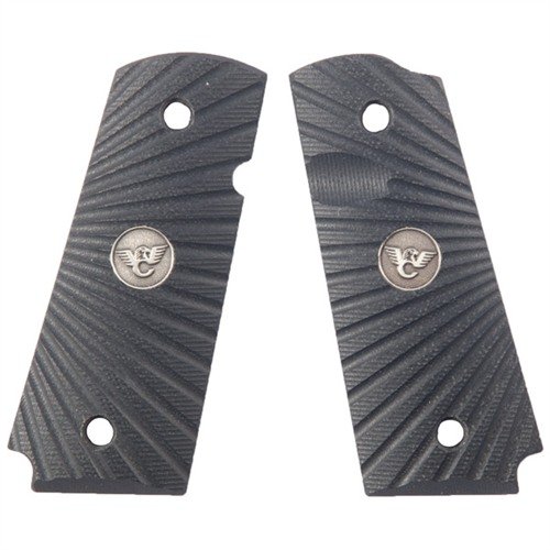 1911 G10 GRIPS i svart G10 med unik starburst-design, ambidextrös säkerhet, och en traditionell botten för optimal grepp och stil.