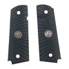 Dessa 1911 G10 grips är tillverkade av hållbar G10-komposit, har unik starburst-design och är anpassade för ambidextrous safety och magasinrelease.