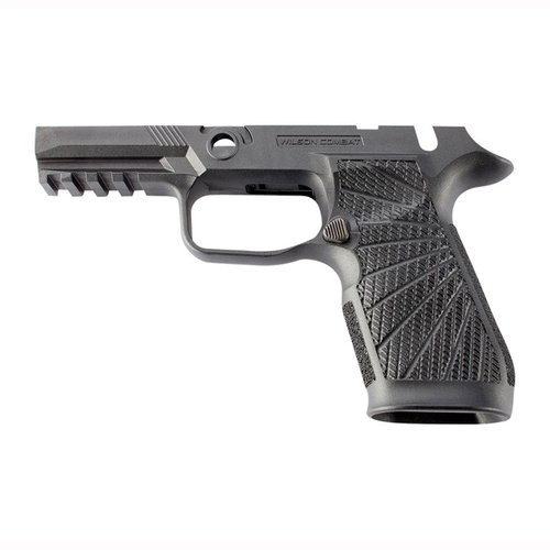 Uppgradera din skjutning med Wilson Combat WCP320 gripmodul för SIG-SAUER P320 - förbättrad kontroll, minskad rekyl och ergonomisk design för optimal komfort.