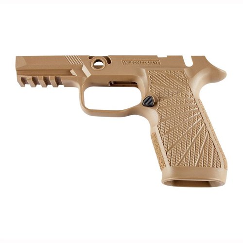 Uppgradera din SIG-SAUER P320 med Wilson Combat WCP320 greppmodul för bättre kontroll, minskad rekyl och ergonomisk design för optimal användning.