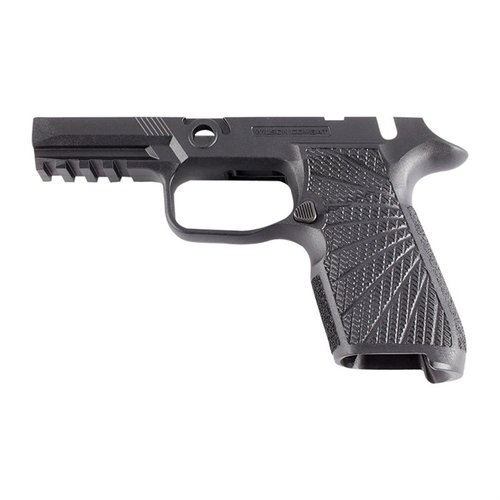 Uppgradera din SIG-SAUER P320 med Wilson Combat WCP320 gripmodul för förbättrad greppkontroll, ergonomi och recoilhantering, perfekt för concealed carry.