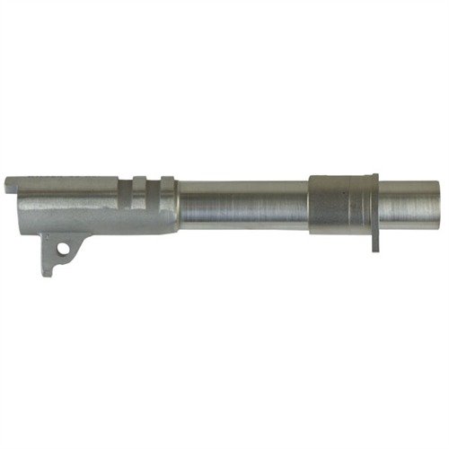 Öka noggrannheten med Wilsons 1911 DROP-IN BARREL & BUSHING i rostfritt stål, .45 ACP, 5" lång. Rekommenderad installation av gunsmith för bushing.