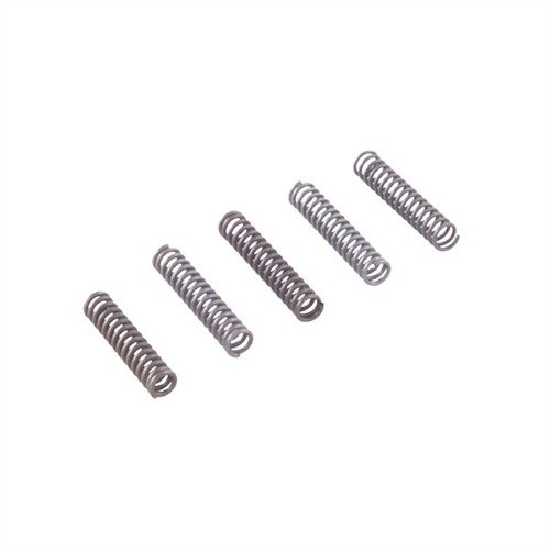 WOLFF:s 1911 AUTO REDUCED POWER MAG CATCH SPRING Try-Pack erbjuder fyra olika fjädrar för att optimera magasinutlösningen vid tävlingar.
