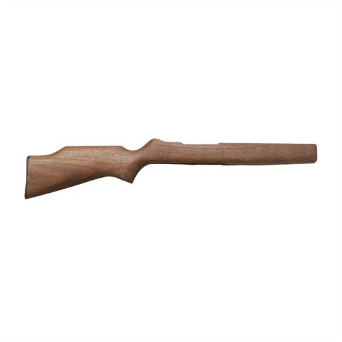 RUGER 10/22 Raised Youth Stock Sporter är perfekt för unga skyttar med sin lägre vikt och kortare längd för bättre grepp och sikte, tillverkad av valnöt.