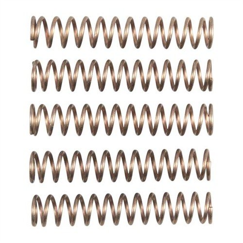 Äkta, Mil-spec kvalitet fjädrar för AR-15/M-16 som är perfekta för att ersätta slitna eller förlorade delar. Säljs i 5-pack, idealiska för nöddelar.